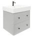 Koupelnová skříňka s umyvadlem Naturel Forli 60x45x46 cm šedá mat FORLI60GMUSAT