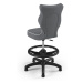 Entelo Dětská ergonomická židle bez koleček k psacímu stolu TMAVĚ ŠEDÁ Zvolte rozměr: dítě 133 -