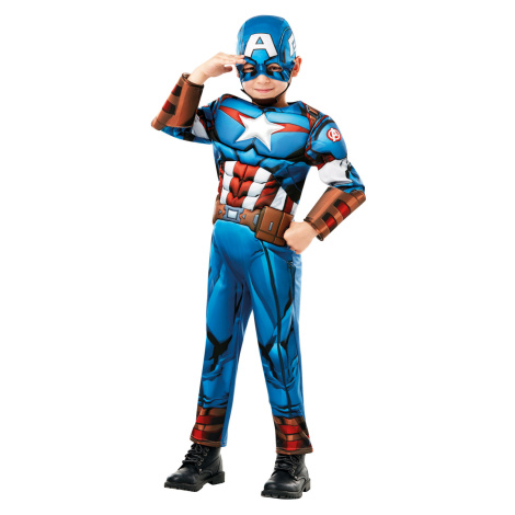 Rubies Kostým Captain America dětský deluxe Velikost - děti: M