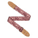 Cascha CGS-VC1 Guitar Strap Vegan Cork - Mauve Birds