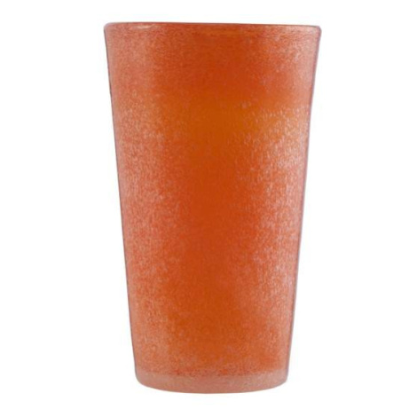 Sklenice na drink skleněná MEMENTO oranžová 13,8cm