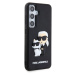 Zadní kryt Karl Lagerfeld 3D Rubber Karl and Choupette pro Samsung Galaxy S24, black