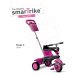smarTrike tříkolka Vanilla 4v1 Pink Touch Steering růžová se slunečníkem 6702200