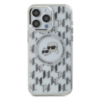 Pouzdro Pro Iphone 15 Karl Lagerfeld IML Monogram Karl&choupette Head Magsafe