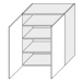 ArtExt Kuchyňská skříňka horní vysoká MALMO | W4 80 Barva korpusu: Bílá