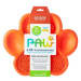PetDreamHouse Interaktivní miska proti hltání Paw s lízací podložkou oranžová 36cm