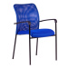 Jednací kovová židle Office Pro TRITON BLACK – s područkami, více barev Modrá DK 90