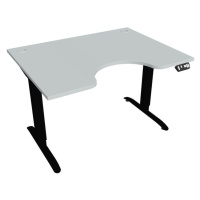 Office Pro psací stůl Hobis Motion MS ERGO 2 Šířka: 120 cm, Barva desky: šedá, Barva kovu: černá
