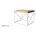 Drewmax Konferenční stolek Metal ST376 / dub Barva: Dub bělený, Provedení: Tloušťka desky 2,5 cm