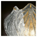 Novaresi Skleněné nástěnné světlo Foglie ze skla Murano