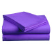 Bavlněné prostěradlo tmavě fialové 140x240 cm Gramáž (hustota vlákna): Standard (135 g/m2)
