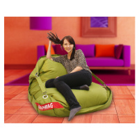 BEANBAG Sedací pytel 189x140 comfort s popruhy green frog