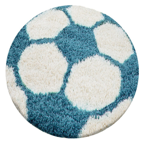 Ayyildiz, AKCE: 120x120 (průměr) kruh cm Dětský kusový koberec Fun 6001 turkis, modrá, dětský po