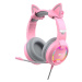Sluchátka Havit GAMENOTE H2233d Gaming headphones RGB (pink)