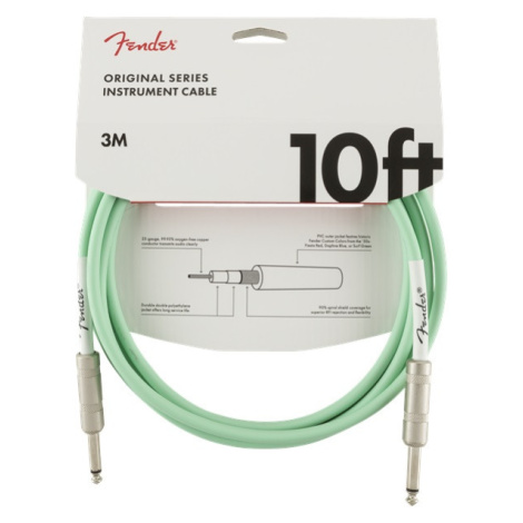 Fender Original Series 10' Instrument Cable Surf Green