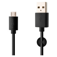 Datový a nabíjecí kabel FIXED s konektorem micro USB, 2,4A, Black