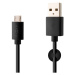 Datový a nabíjecí kabel FIXED s konektorem micro USB, 2,4A, Black