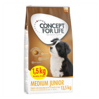 Concept for Life granule, 12 + 1,5 kg zdarma! - Medium Junior