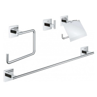 GROHE QuickFix Start Cube Set koupelnových doplňků 4 v 1, chrom 41115000