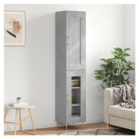 vidaXL Skříň highboard betonově šedá 34,5x34x180 cm kompozitní dřevo