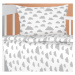 Bellatex Dětský set polštáře a přikrývky Mráčky šedá, 75 x 100 cm, 42 x 32 cm