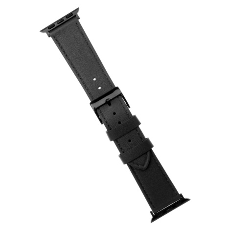 Kožený řemínek FIXED Leather Strap pro Apple Watch 38/40/41 mm, černá