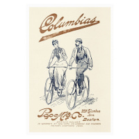 Ilustrace Columbia's Tourist Manual for Bicyclers (Retro Bike AD), 26.7x40 cm