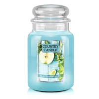 Country Candle Svíčka ve skleněné dóze, Koriandr, jablko a limetka, 680 g