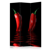 Paraván Chili pepper Dekorhome 225x172 cm (5-dílný),Paraván Chili pepper Dekorhome 225x172 cm (5