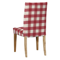 Dekoria Potah na židli IKEA  Henriksdal, krátký, tmavě červená kostka velká, židle Henriksdal, Q
