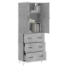 vidaXL Skříň highboard betonově šedá 69,5x34x180 cm kompozitní dřevo