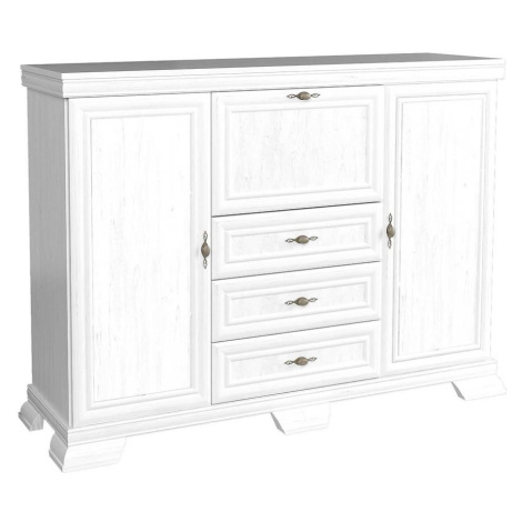 Komoda Kora 157cm Bílá, KK6P BAUMAX