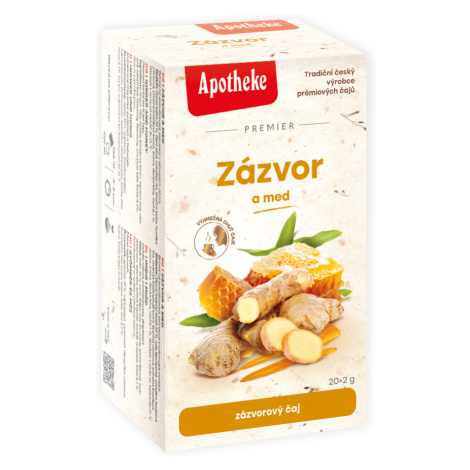 Apotheke Zázvor a med čaj nálevové sáčky 20x2 g
