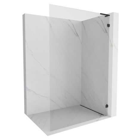 MEXEN/S Lunar L Sprchová zástěna WALK-IN pravá 60 x 200, transparent 8 mm, černá 830L-060-000-70