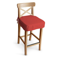 Dekoria Sedák na židli IKEA Ingolf - barová, červená, barová židle Ingolf, Loneta, 133-43