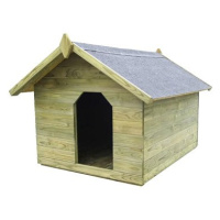 Zahradní psí bouda s otevírací střechou impregnovaná borovice 105,5 × 123,5 × 85 cm