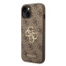 Guess GUHCP14S4GMGBR hard silikonové pouzdro iPhone 14 6.1" brown 4G Big Metal Logo