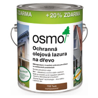 Lazura olejová ochranná Osmo 708 teak, 3 l