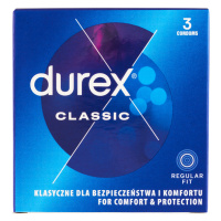 Durex Classic Regular Fit kondomy 3 ks