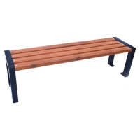 Hnědá dřevěná zahradní lavice – Rojaplast