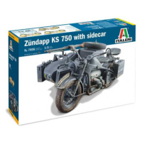 Model Kit military 7406 - Zundapp KS 750 with sidecar (1: 9)