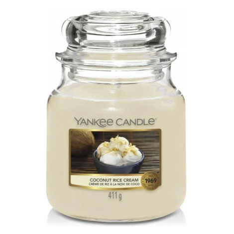 Yankee Candle Yankee Candle - Vonná svíčka COCONUT RICE CREAM střední 411g 65-75 hod.