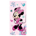 Jerry Fabrics Bavlněná froté osuška 70x140 cm - Minnie "Pink Bow 02"