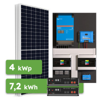 Ecoprodukt Hybrid Victron 4kWp 7,2kWh 1-fáz předpřipravený solární systém