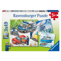 Ravensburger puzzle 092215 Policie zasahuje 3x49 dílků
