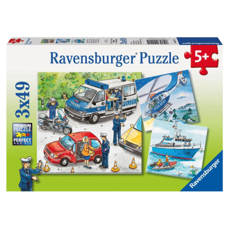 Ravensburger puzzle 092215 Policie zasahuje 3x49 dílků