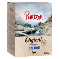 Purizon kapsičky, 6 x 70 / 85 g za skvělou cenu - kuřecí filety s lososem (6 x 70 g)