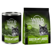 Wild Freedom 12 x 400 g + granule 400 g za skvělou cenu - Green Lands - jehně & kuře + Adult 