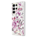 Guess GUHCS23LHCFWST hard silikonové pouzdro Samsung Galaxy S23 ULTRA 5G white Flower Collection