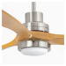 FARO LANTAU L LED stropní ventilátor, matný nikl/borovice DC SMART